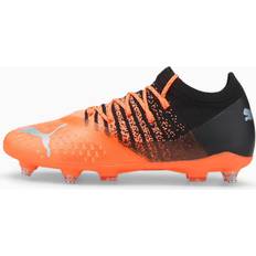 Men - Silver Football Shoes Puma Future 2.3 Mxsg Instinct Pack Football Boots Orange,Black