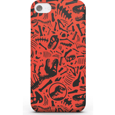 Jurassic Park Red Pattern Snap Gloss Case for Galaxy S6 Edge Plus