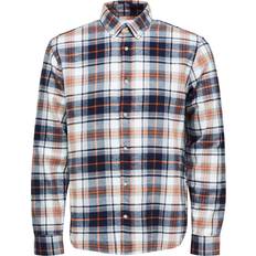 Selected SLHRELAXRAND SHIRT LS CHECK W Egret Checks