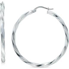 Giani Bernini Twist Hoop Earrings in Sterling Silver, Created for Macy's