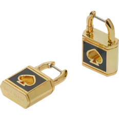 Kate Spade Padlock Huggie Earrings - Gold/Black