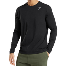 Gymshark Crest Long Sleeve T-shirt Men - Black