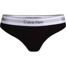Black Knickers Calvin Klein Modern Cotton Thong - Black