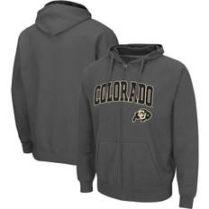 Colosseum Men's Charcoal Colorado Buffaloes Arch Logo 3.0 Full-Zip Hoodie Male