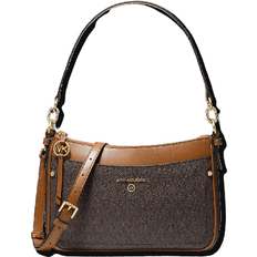 Michael Kors Jet Set Medium Logo Shoulder Bag - Brown