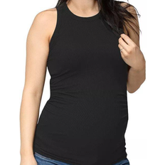 Nom Maternity Ribbed Tank Black