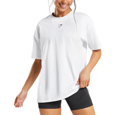 Fitness & Gym - Women T-shirts & Tank Tops Gymshark Fraction Oversized T-shirt - White