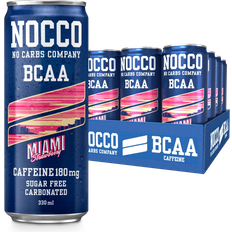 Sports & Energy Drinks Nocco BCAA Miami Strawberry 330ml 12 pcs