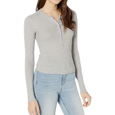 Free People One Of The Girls Henley - Heather Grey