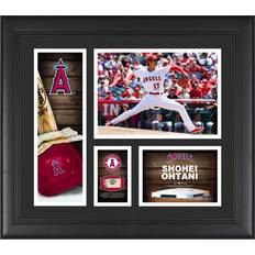 Fanatics Los Angeles Angels Shohei Ohtani Player Hitting Collage with a Piece of Game-Used Baseball Photo Frame