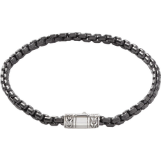 John Hardy Rata Chain Bracelet - Silver/Black