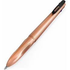 Zebra Rose Gold 4 Colour Ballpoint Pen 1.0mm Tip 0.7mm Line Rose Gold