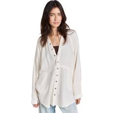 Free People Summer Daydream Button Down Ivory