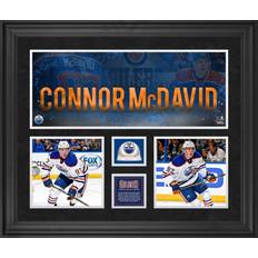 Fanatics Edmonton Oilers Connor McDavid Authentic Framed Photograph Collage with Game-Used Ice From NHL Debut