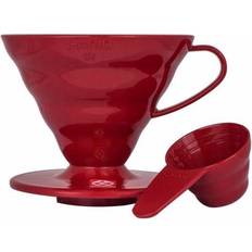 Red Coffee Maker Accessories Hario V60 Plastic 2 Cup