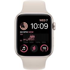 Apple Android - Wi-Fi Wearables Apple Watch SE 2022 44mm Aluminum Case with Sport Band