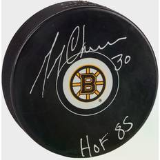 Fanatics Boston Bruins Gerry Cheevers Autographed Logo Puck