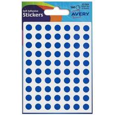 Avery Coloured Labels Round 8mm DIA Blue (560 Labels) PK10