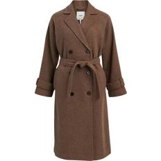 Women - Wool Outerwear Object Wool Blend Coat - Fossil