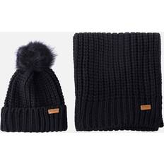 White Scarfs Barbour Saltburn Beanie & Scarf Set