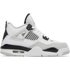 Nike Air Jordan 4 Retro Military Black GS - White/Black/Neutral Grey