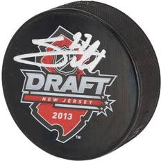 Fanatics Shea Theodore Vegas Golden Knights Autographed 2013 NHL Draft Logo Hockey Puck