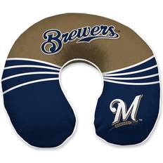 Pegasus Sports LLC Milwaukee Brewers Wave Memory Foam Travel Pillow