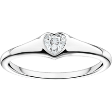 Thomas Sabo Heart Ring - Silver/Transparent