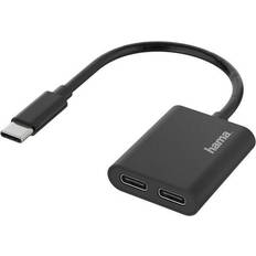 Hama USB C-2USB C M-F Adapter