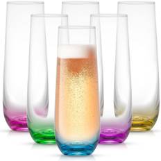 Joyjolt Hue Colored Drinking Glass 27.8cl 6pcs