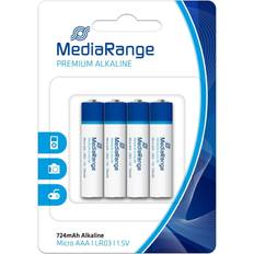 MediaRange Premium Alkaline Micro AAA Compatible 4-pack