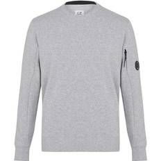 CP COMPANY Jumpers CP COMPANY Diagonal Raised Fleece Sweatshirt - Grey Melange