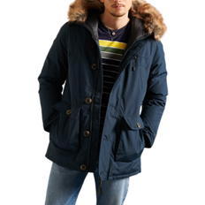 Superdry S - Women Outerwear Superdry Rookie Down Parka Coat - Navy