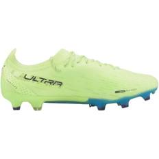 Puma Green Football Shoes Puma Ultra Ultimate FG/AG M - Fizzy Light/Parisian Night/Blue Glimmer