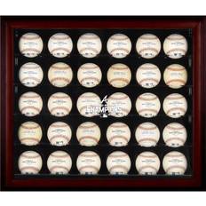 Fanatics Atlanta Braves 2021 MLB World Series Champions Mahogany Framed Logo 30-Baseball Display Case