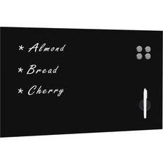 Black Notice Boards vidaXL Magnetic Whiteboard Notice Board 100x60cm