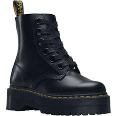 Platform Lace Boots Dr. Martens Molly - Black