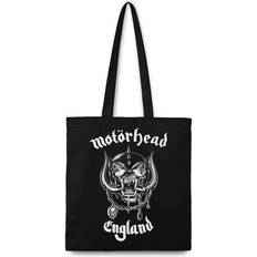 Unisex Fabric Tote Bags MotÃ¶rhead Rocksax England Shoulder Bag black white