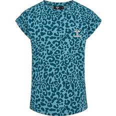 Hummel Flowy AOP T-shirt S/S - Blue Coral (219311-7058)