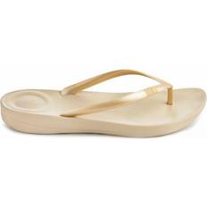 Gold - Women Flip-Flops Fitflop Iqushion Ergonomic - Gold