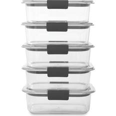 Rubbermaid Brilliance Food Container 5pcs 0.757L