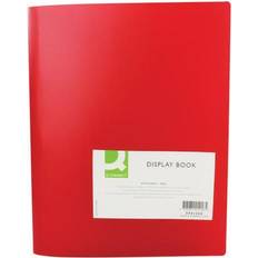 Q-CONNECT Polypropylene Display Book 40 Pocket Red KF01258