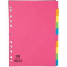 ELBA 10-Part Manilla Bright Dividers A4 Assorted