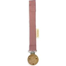 Filibabba Pacifier Holder with Velcro Blush