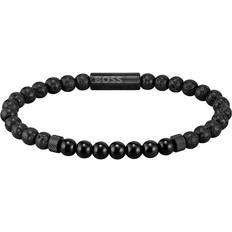 Hugo Boss Mixed Beads Bracelet - Black/Onyx