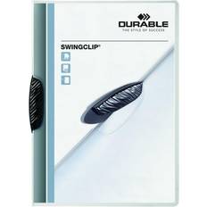 Durable Swingclip Folder Polypropylene Capacity 30 Sheets A4 Black Ref