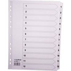 Exacompta Guildhall Mylar Index 1-12 A4 White