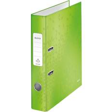 Leitz 180° WOW Laminated Lever Arch File. 80mm. A4. Green