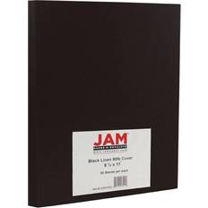 Jam Paper Basis 80lb Cardstock 8.5" X 11" 50pk Black Linen