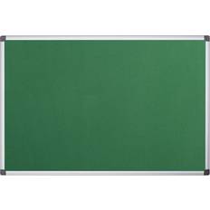 Bi-Office Maya Green Felt Noticeboard Aluminium Frame 1200x900mm